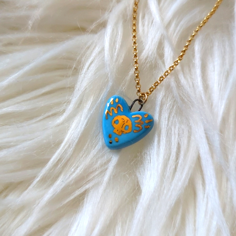 Danielle Petersen Handmade Skull Necklace
